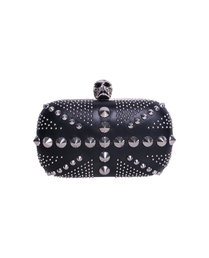 Studded Skull Clutch, front view